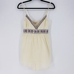Altar’d State Embroidered V-neck Lined Romper Sz S